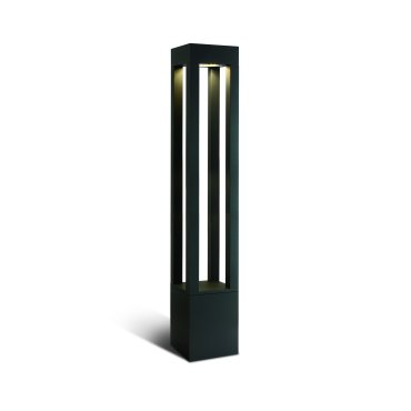 ONE Light Cage Light I - lampe de jardin - 16 x 16 x 90 cm - 22W LED inclus - IP65 - anthracite - couleur de lumière blanc chaud
