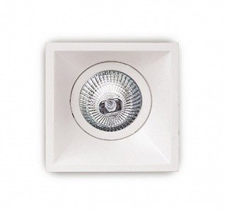 Maxlight Technics - spot encastré 1L - 82 x 82 mm, Ø 78 mm encastré - blanc