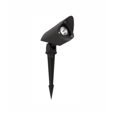 Nova Luce Inside - spot de sol sur piquet - 24 cm - 7W LED inclus - IP65 - noir