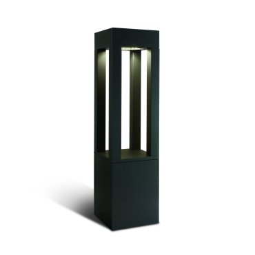 ONE Light Cage Light - lampe de jardin - 16 x 16 x 60 cm - 22W LED inclus - IP65 - anthracite - couleur de lumière blanche