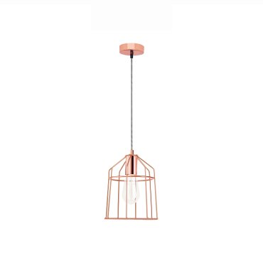 Nova Luce Peppino - lampe suspendue - Ø 19 x 120 cm - cuivre