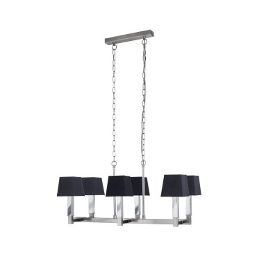Searchlight Buckingham - lustre - 80 x 30 x 150 cm - noir