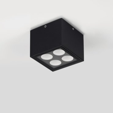 Nova Luce Jax - plafonnier extérieur - 8 x 6,5 x 8 cm - 8W LED inclus - IP54 - anthracite foncé
