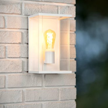 Lucide Claire - applique d'extérieur - 17,6 x 18 x 30 cm - IP54 - blanc