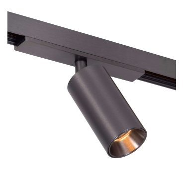 Lucide Linial Bix - système de rails magnétiques - spot sur rail - Ø 3,5 x 10 cm - LED 8W incl. - Fonction de gradation et couleur de lumière réglable via l'application - noir chrome mat