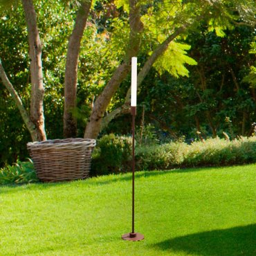 Nova Luce Slot - lampe de jardin - Ø 2,5 x 80 cm - 4W LED inclus - IP65 - corten