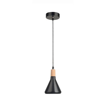 Nova Luce Venanzio - lampe suspendue - Ø 12,5 x 120 cm - noir