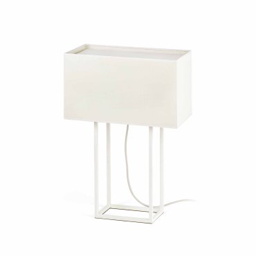 Faro Vesper - lampe à poser - 40 x 20 x 60 cm - blanc et beige