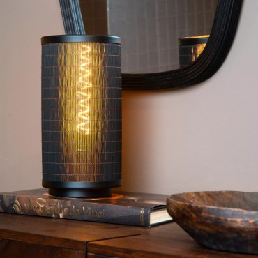 Lucide Tagalog - lampe à poser - Ø 15 x 32 cm - noir