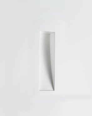 Nova Luce Cirocco - applique encastrée - 24 x 11 cm - 1W LED inclus - crépi blanc
