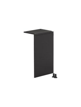 Nova Luce embout pour profilé magnétique courbe - 3,9 x 2,5 x 6,3 cm - noir