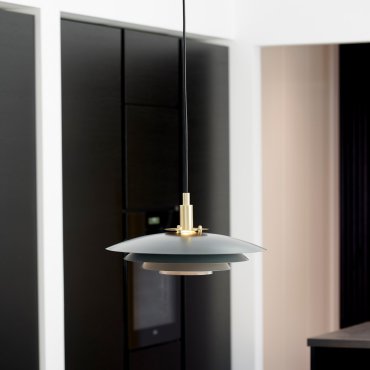 Nordlux Bretagne - lampe suspendue - Ø 38 x 217 cm - gris