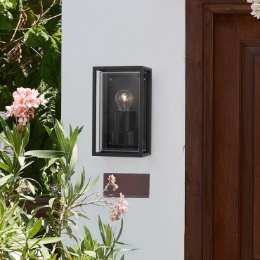 Nova Luce Regina - applique murale extérieure - 13,8 x 23,8 x 10 cm - IP65 - anthracite foncé