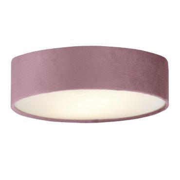 Searchlight Drum - plafonnier - Ø 50 x 10 cm - rose