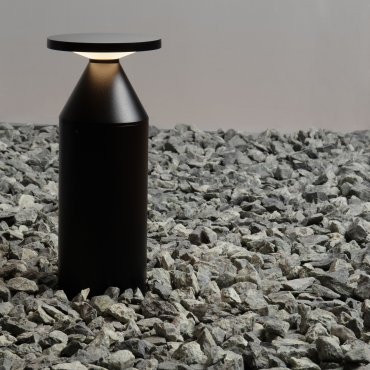 Nova Luce Neve - lampe de jardin - Ø 13 x 30 cm - 11W LED inclus - IP65 - noir sablé
