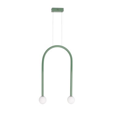 Maxlight Enigma - lampe suspendue - 40 x 180 cm - 2 x 2W LED inclus - vert