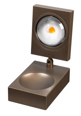 ETH Jake Cube - lampe de table - 8 x 12 x 15 cm - gradation à 3 niveaux - LED 10W inclus - brun