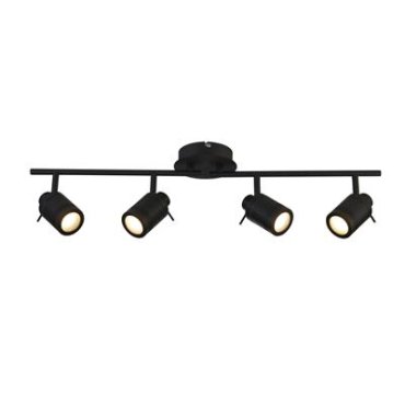 Searchlight Samson - projecteur de surface 4L - 79 x 13 x 19,5 cm - IP44 - noir