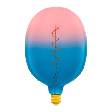 Daylight Italia Egg Lampe LED  - Ø 17 x 26 cm - E27 - 4W dimmable - 2300K - bleu &amp; rose