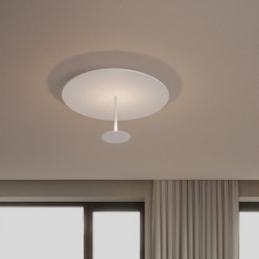 Nova Luce Nima - plafonnier - Ø 60 x 23 cm - 30W dimmable LED inclus - blanc sablé