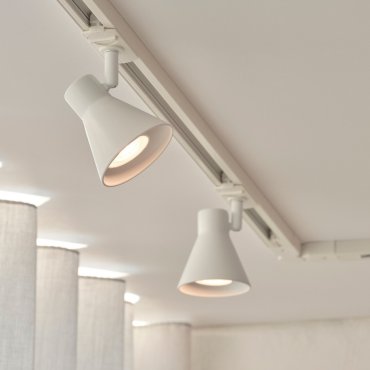 Nordlux Eik Link - spot sur rail GU10 - Ø 8,5 x 15,5 cm - blanc