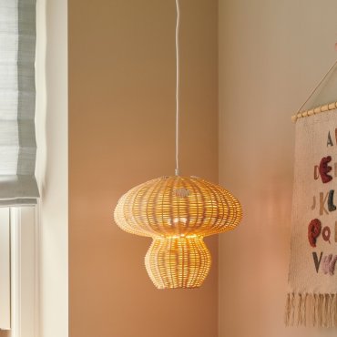 Nordlux Allie - lampe suspendue - Ø 30 x 237,9 cm - rotin