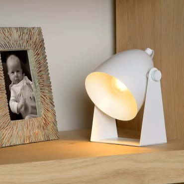 Lucide Chago - lampe à poser - 19 cm - blanc