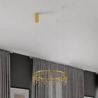 Nova Luce Stellar - lampe suspendue - Ø 65 x 150 cm - 26W dimmable LED inclus - doré