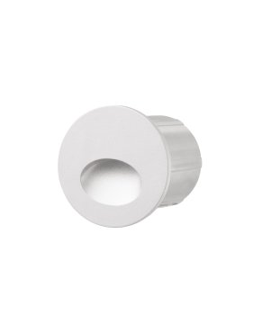 Nova Luce Circe - applique encastrée - Ø 7 x 6,5 cm - 3W LED inclus - IP54 - blanc sablé