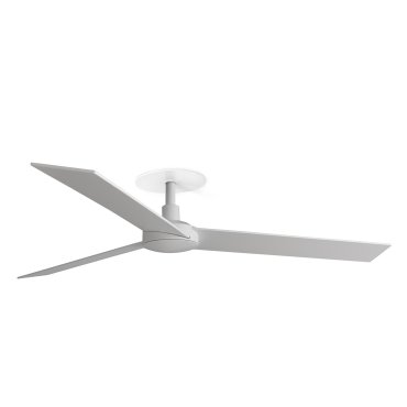 Faro Rudder L - ventilateur de plafond avec rosace encastrée - Ø 132 cm - blanc mat et frêne