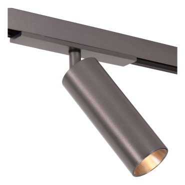 Lucide Linial Lux - système de rails magnétiques - spot sur rail - Ø 4,5 x 10 cm - LED 10W incl. - Fonction de gradation et couleur de lumière réglable via l'application - noir chrome mat