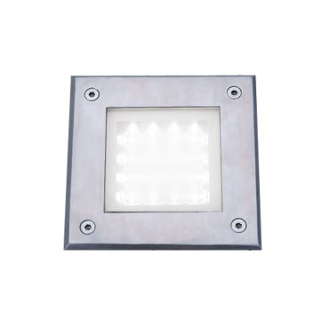 Searchlight LED Outdoor - spot extérieur au sol - 15 x 15 x 12,4 cm - 1W LED inclus - IP68 - acier inoxydable