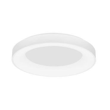 Nova Luce Rando Thin - plafonnier - Ø 60 x 9 cm - 50W LED dimmable inclus - blanc sable - couleur de lumière blanche