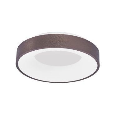 Nova Luce Rando Thin - plafonnier - Ø 38 x 9 cm - 30W LED dimmable inclus - café brossé