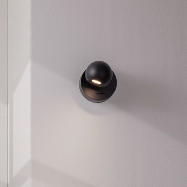 Nova Luce Sfera - applique murale - Ø 9 x 11 cm - 6W LED inclus - noir sablé