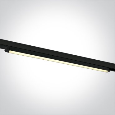 ONE Light LED Linear Track Light - Système de rail triphasé - 121 x 3 x 3 cm - 25W LED inclus - noir - couleur de lumière réglable