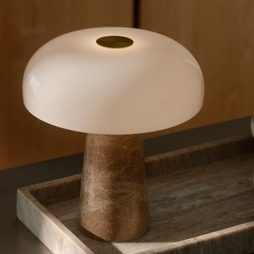 Design for the People Glossy Mini - lampe à poser - Ø 22,3 x 24,3 cm - beige