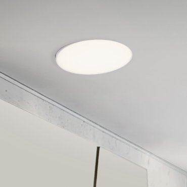 Nova Luce Perfect Profile Trimless - spot à encastrer avec télécommande (incl.) - Ø 600 mm, 670 mm encastré - 40W LED dimmable inclus - 2700K-6000K - blanc