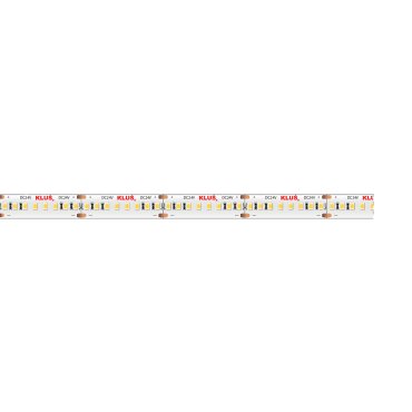 KLUS Bande LED - largeur 1cm, longueur 500cm - 24Vdc - dimmable - 14,4W LED par mètre - 240 LED par mètre - IP20