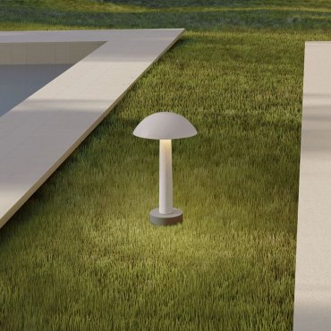 Nova Luce Tura - lampe de jardin - Ø 20 x 35 cm - 7W LED inclus - IP65 - blanc