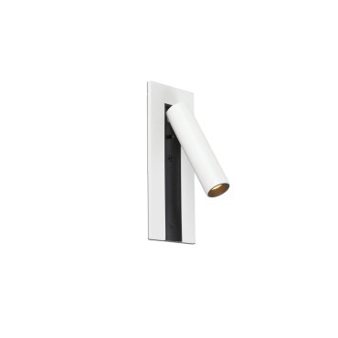 Faro Gabo - lampe de chevet avec port usb - 8 x 18,5 x 6,9 cm - 4,5W LED inclus - blanche