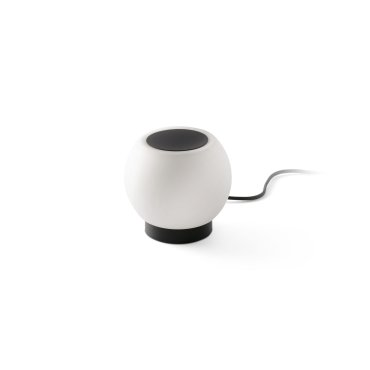 Faro Moy - lampe de table - Ø 14 x 13 cm - 4W LED inclus - noire mat et blanc