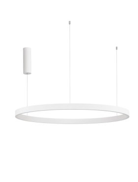 Nova Luce Elowen - lampe suspendue - Ø 98 x 150 cm - 106W LED dimmable inclus - blanc