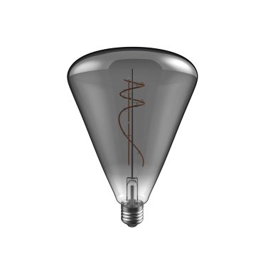 Daylight Italia Lampe LED Cône - Ø 14 x 20 cm - E27 - 10W dimmable - 1800K - fumé