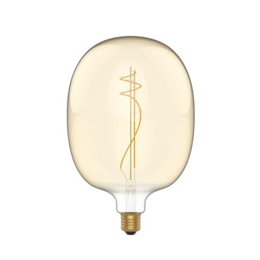 Daylight Italia Lampe LED Ellipse - Ø 17 x 26,4 cm - E27 - 8,5W dimmable - 2200K - ambre