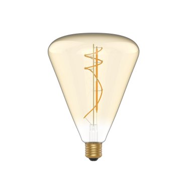 Daylight Italia Lampe LED Cône - Ø 14 x 20 cm - E27 - 8,5W dimmable - 2200K - ambre