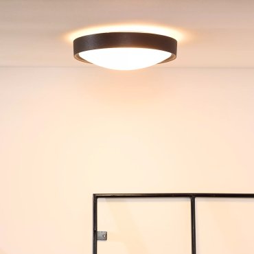 Lucide Lex - plafonnier - Ø 33 x 10 cm - noir