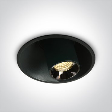 ONE Light Mirror Adjustable Boxes - spot encastrable - Ø 82 mm, Ø 74 mm encastrable - 7W LED inclus - noir