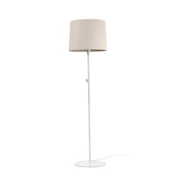 Faro Samba - lampadaire - 154 cm - beige et blanc