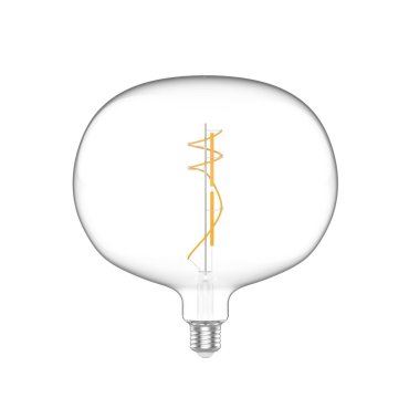 Daylight Italia Lampe LED Ellipse - Ø 22 x 23,5 cm - E27 - 10W dimmable - 2700K - transparent